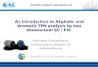 An Introduction to Aliphatic and Aromatic TPH analysis by ... - GCxGC presentation 2015 dbs-SC… · Scientific Analysis Laboratories Ltd An Introduction to Aliphatic and Aromatic