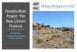 Paradox Basin Project: The New Lithium Province · Paradox Basin Project: The New Lithium Province November 2017 Low Emission & Technology ... 7060 – 7070 50% anhydrite, 20% dolomite,