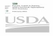 United States Farms, Land in Farms, Department of ... · United States Department of Agriculture and Livestock Operations National Agricultural Statistics Service ISSN: 1930-7128