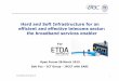 Hard and Soft Infrastructure for an efficient and ... · efficient and effective telecoms sector: the broadband services enabler For ... substitutes for established equipment and