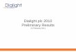 Dialight plc 2010 Preliminary Results · Proctor & Gamble Rittenhouse Electric Rockline Industries SEPTA Steffen Inc. Swann TECOT Dover Branch Transfers ... Continued reengineering