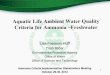 Aquatic Life Ambient Water Quality Crteria for Ammonia ... Life Ambient Water Quality Crteria for Ammonia -Freshwater ... aquatic life ambient water quality ... Freshwater Invertebrates