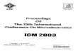 ICM 2003 - Willkommen â€” Verbundzentrale des 2003 Technical Program v ... A. Khadem-zadeh, Iran Telecommunication Research Center, Iran ... Aziza I. Hussein, Minia University