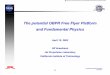 The potential OBPR Free Flyer Platform and … potential OBPR Free Flyer Platform and Fundamental Physics April 15, ... – Heavy class, sample return capability ... 10-1 101 COUPLING