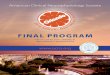 FINAL PROGRAM - Clinical neurophysiology · EMG and EEG Technology ... FACNS . We look forward to the presentation of the 2016 Pierre ... 4 AMERICAN CLINICAL NEUROPHSIOLOG SOCIET