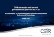 CSIR strategic and annual performance plan for 2017/18pmg-assets.s3-website-eu-west-1.amazonaws.com/170504CSIR_Annu… · 1 CSIR strategic and annual performance plan for 2017/18