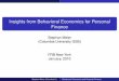 Insights from Behavioral Economics for Personal … from Behavioral Economics for Personal Finance ... Proportion of ARM holders ... Insights from Behavioral Economics for Personal
