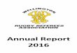Annual Report 2016 - Wellington Rugby Referees · WRFU Delegate Report ... Annual Report 2016 Page 1 Office Bearers 2016 President: Jared Clarke Chairman: Ian Dallas Vice President: