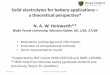 Solid electrolytes for battery applications – a … Seminar: University of Louisville 1 Solid electrolytes for battery applications – a theoretical perspective* N. A. W. Holzwarth**