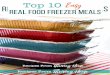 Real Food Freezer Meals Top 10 Easy ... - Amazon Web … · Real Food Freezer Meals. ... Add cream cheese and salsa to shredded chicken and stir again until cream cheese melts. If