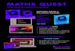MATHS QUEST - Jacaranda€¦ · MATHS QUEST HSC Mathematics General 2 Igniting potential Maths Quest suite: ... • WorkSHEETs - Word documents designed for easy customisation and