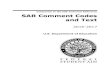 2016-2017 SAR Comment Codes and Text · November 2015 (2016-2017) 2016-2017 SAR Comment Codes and Text . 2 Column 3, Notes/Changes: This column describes changes to the comment text