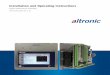 Installation and Operating Instructions - Altronic,   and Operating Instructions Engine Performance Controller Form EPC-250 IOI 1-14