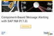 Component-Based Message Alerting with SAP NW PI 7 · Component-Based Message Alerting with SAP NW ... Export Confirm Assign Navigate To Create Incident Create Notification Create