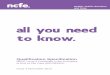 Qualification Specification - NCFE Specification NCFE Level 2 Certificate in the Principles of End of Life Care (601/3818/X) Issue 3 November 2014 Health, Public Services ... NCFE