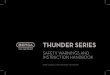 THUNDER SERIES - Home - BERSA by Eagle Imports · THUNDER SERIES. SAFETY WARNINGS AND INSTRUCTION HANDBOOK. READ CAREFULLY BEFORE USING THIS ... How to use your firearm / 5. Model