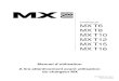360737 AF Manuel Utilisation MX T06 Multilangues  d...MX T6 MX T8 MX T10 MX T12 MX T15 MX T16 * MX