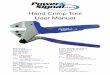 Hand Crimp Tool User Manual - Power & Signal Group · Power & Signal Group Hand Crimp Tools ... • Select the appropriate die for ... Responsible personnel and operators of the Power