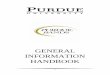 GENERAL INFORMATION HANDBOOK - Purdue University · Philharmonic Orchestra, Symphony Orchestra, Wind Ensemble, Symphonic ... those who have gone before you. Read through this handbook,