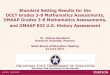 Standard Setting Results for the OCCT Grades 3-8 ...sde.ok.gov/sde/sites/ok.gov.sde/files/StandardSettingResults.pdf · OCCT Grades 3-8 Mathematics Assessments, ... –Teachers learn