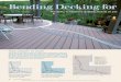 Bending Decking for Decorative Inlays - Artistry in Decks · Bending Decking for Decorative Inlays lay oUt the arcS ... in a curved design, ... hot noodle—is quickly carried to