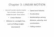 Chapter 3: LINEAR MOTION - Wikispaces Linear Motion 2012 pdf...Chapter 3: LINEAR MOTION • Here we'll consider only the simplest form of motion—that along a straight-line path —linear