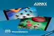 AVX NTC Thermistors - docs-emea.rs-online.com · This Negative Temperature Coefficient effect can result from an external change of the ambient temperature or an inter-
