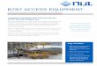 B787 ACCESS EQUIPMENT - NIJL Aircraft Docking · B787 ACCESS EQUIPMENT “With the advanced 3D scanner we are able to make detailed 3D aircraft scans to ensure optimal ac-cess to