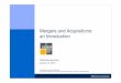 Mergers and Acquisitions: an Introduction · Mergers and Acquisitions: an Introduction January 14, 2010 ... Any use of this material without specific permission of McKinsey & Company