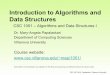 Introduction to Algorithms and Data Structuresmap/1051/s13/01intro.pdf · Introduction to Algorithms and Data Structures . ... punched cards determine the pattern ... 0 1 2 bits 00