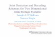 Joint Detection and Decoding Schemes for Two Dimensional ...essrl.wustl.edu/~jao/Talks/InvitedTalks/umr022403.pdf · Joint Detection and Decoding Schemes for Two Dimensional Data