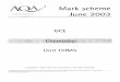 gce Chemistry June 2003 Mark Scheme - Tomred's Stuff€¦ · GCE Chemistry June 2003 Mark Scheme Author: AQA Created Date: 11/19/2003 1:53:00 PM 