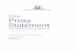 2018 Proxy Statements2.q4cdn.com/329803744/.../2017/...Proxy-Statement.pdf · retirement, disqualification or removal. ... Statement, the proxy card, the Annual Report, and any amendments