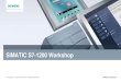 SIMATIC S7-1200 Workshop -   · PDF fileSIMATIC S7-200 SIMATIC S7-1500 SIMATIC S7-1200 V10.5 V11 V12 V13 S7-1500 S7-1200 Logic module for switching and controlling