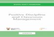 Positive Discipline and Classroom Management · Positive Discipline and Classroom Management ... punishment to maintain discipline, ... Link plans, policies and 
