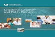 Legislative Summary and Policy Preview - WSHA … STATE HOSPITAL ASSOCIATION LEGISLATIVE SUMMARY AND POLICY PREVIEW 2017 ... • Currently licensed hospitals to add psychiatric beds