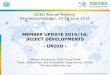 MEMBER UPDATE 2015/16: SELECT DEVELOPMENTS - … · 17 SDGS AND A SPECIFIC FOCUS ON ... upgrade the technological capabilities of industrial ... • How diversified and embedded is