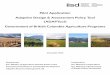 Pilot Application Adaptive Design & Assessment Policy … · Pilot Application Adaptive Design & Assessment Policy Tool (ADAPTool) Government of British Columbia Agriculture Programs
