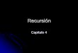 Recursión - UAEH · La recursión es un recurso muy poderoso que permite expresar soluciones simples y naturales a ciertos tipos de problemas. Es importante considerar que no todos