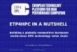 ETP4HPC IN A NUTSHELL in a Nutshell - 13 Nov 2017... · ETP4HPC IN A NUTSHELL ... Astro, High Energy & Plasma Physics . Materials, ... • SWOT Analysis to identify general strategy