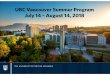 1 UBC Vancouver Summer Program July 14 – August UBC Vancouver Summer Program July 14 – August 14, 2018 2 AN INTRODUCTION TO THE VSP The Vancouver Summer Program (VSP) is a four-week