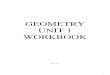 GEOMETRY UNIT 1 WORKBOOK - Community Unit … ·  · 2015-09-25UNIT 1 WORKBOOK . FALL 2015 . 1 . ... there are many answers. *Make a table. Choose values for x. Evaluate each value