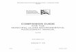 FOR THE MUNICIPAL CLASS ENVIRONMENTAL ASSESSMENT MANUAL … Companion Guide 2017.pdf · Municipal Class Environmental Assessment - Companion Guide (rev01) rev01 October 2017 DRAFT