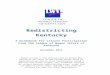 Redistricting Kentucky: A Guidebook for Citizen Participation  · Web viewRedistricting Kentucky. A Guidebook for . Citizen Participation. From the League of Women Voters of Kentucky