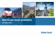 2016 full-year results presentation - Balfour Beatty · Forward-looking statements speak only as at the date of the 2016 full-year results announcement and ... recommended final dividend