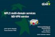 MPLS multi-domain services MD-VPN service - TERENA · PDF fileMPLS multi-domain services MD-VPN service Xavier Jeannin, ... • Technical simplification ... (hierarchic VPLS does not