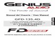 Manual AMP SerieD FD Series - Genius Car Audio …geniuscaraudio.com/.../uploads/2017/08/Manual-AMP-S… ·  · 2017-08-17GENIUS Class D - Full Range Amplifier GFD-135.4D POWER HPF