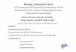 A Theoretical and Practical Consideration of the … and...Making Collaboration Work A Theoretical and Practical Consideration of the Requirements for Library Collaborations to be