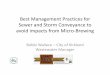 Best Management Practices for Sewer Storm … Management Practices for Sewer and Storm Conveyance to avoid impacts from Micro‐Brewing Bobbi Wallace –City of Kirkland Wastewater