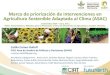 Marco de priorización de intervenciones en Agricultura ... · Marco de priorización de intervenciones en Agricultura Sostenible Adaptada al Clima (ASAC) 1 Diciembre 2014 – Lima,